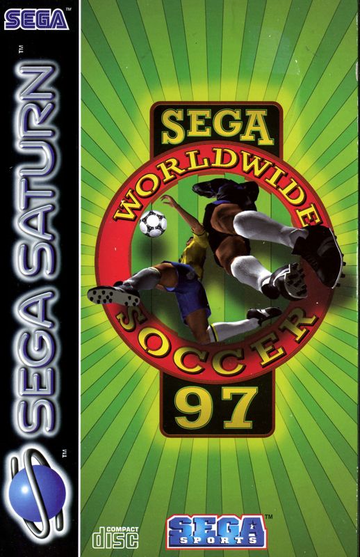 Worldwide Soccer 97 box art for Sega Saturn